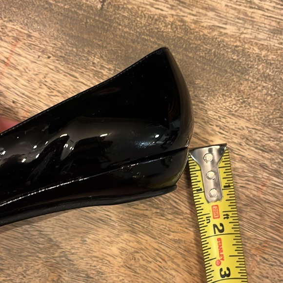 Stuart Weitzman Obladi Black Point Toe Patent Flats size 7.5 - Picture 11 of 11